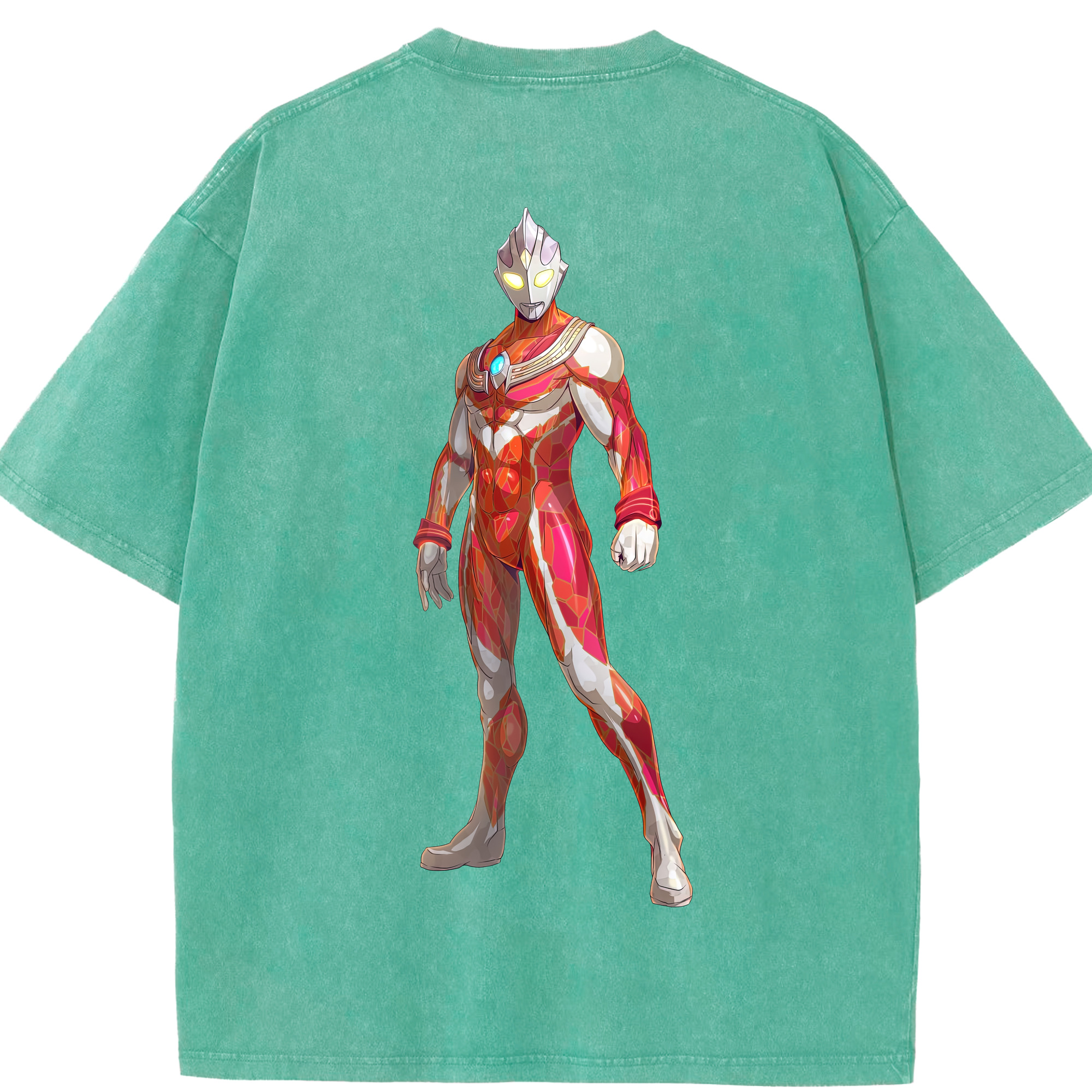 （画像用） ウルトラマン Ultraman 綿100% ヴィンテージ風 半袖Tシャツ（背面プリント）
